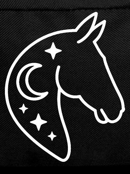 Mondstern Hengst Silhouette