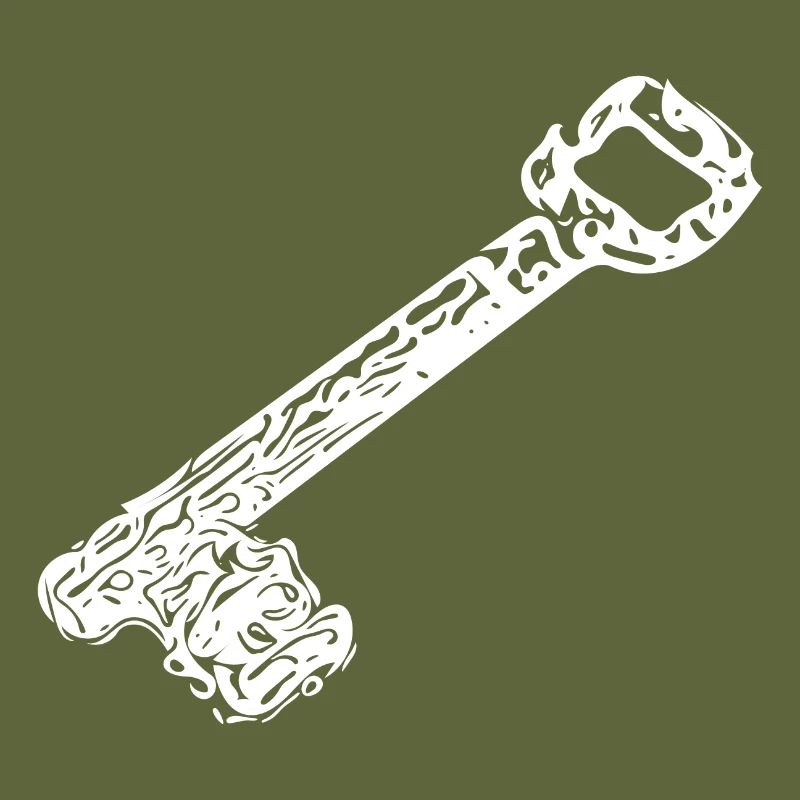 Vintage ancient rusty rustic house keys