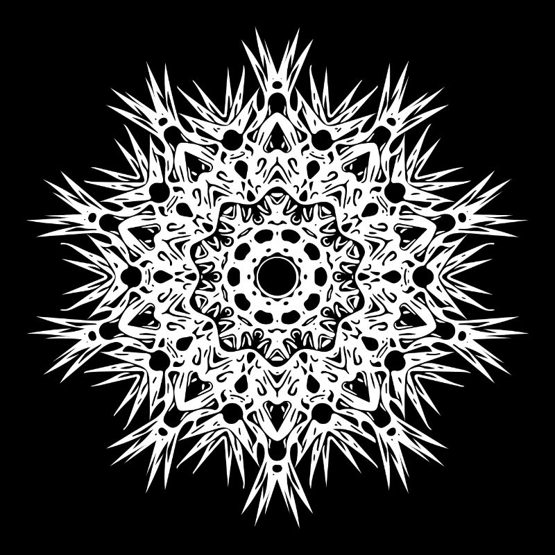 Geometrische Linien Mandala Form