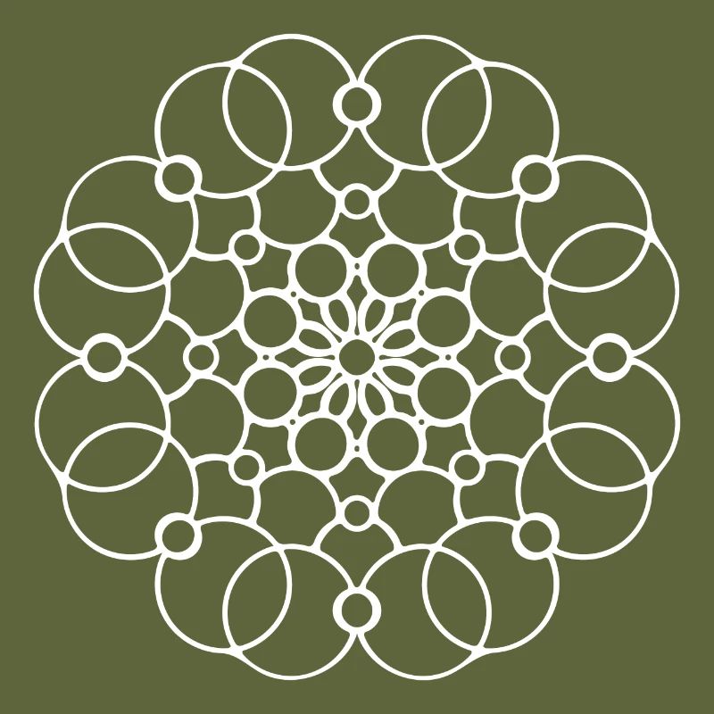 Geometric Mandala Round Pattern Circles Shape