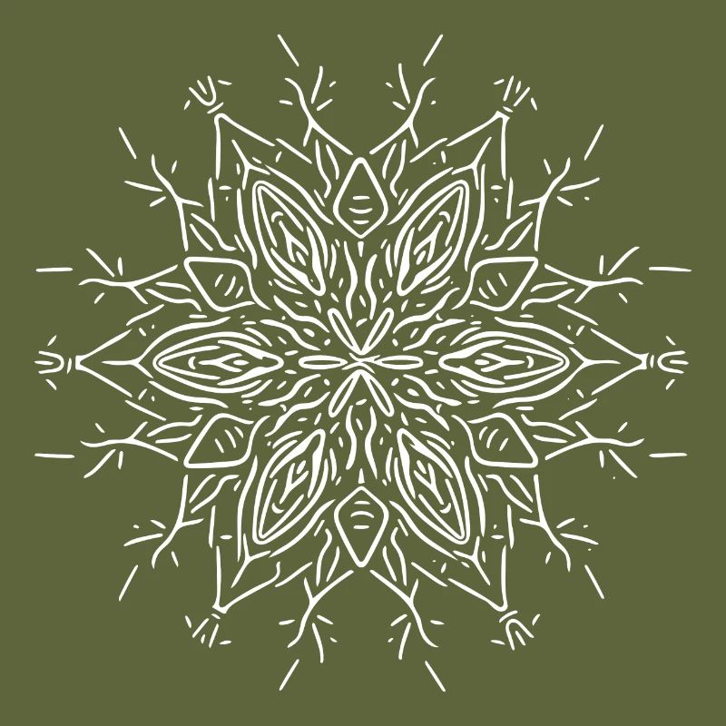 Mandala Flower Lines Shape Pattern