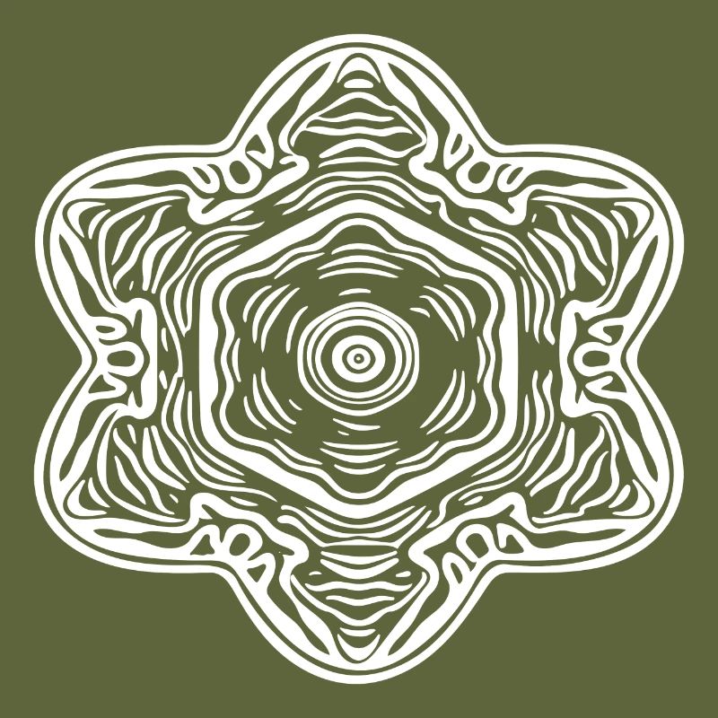 Geometric Mandala Flowers Pattern Shape