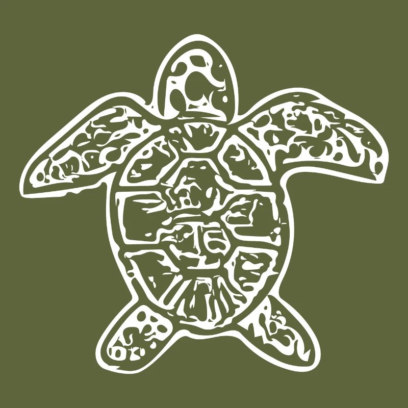Vintage abstrakte Schildkröte