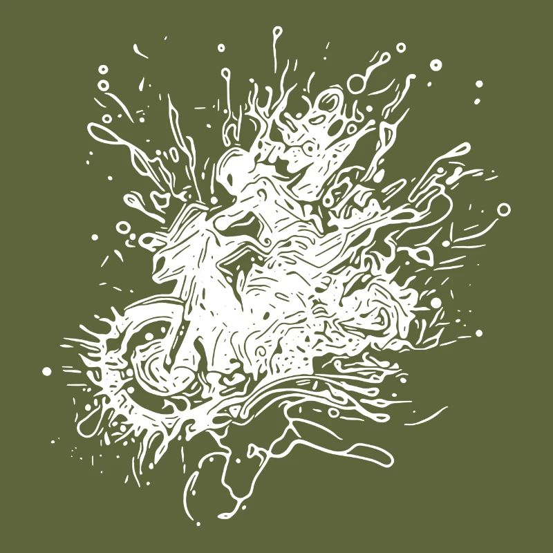 Racing Motorcycle Tattoo Splash Style
