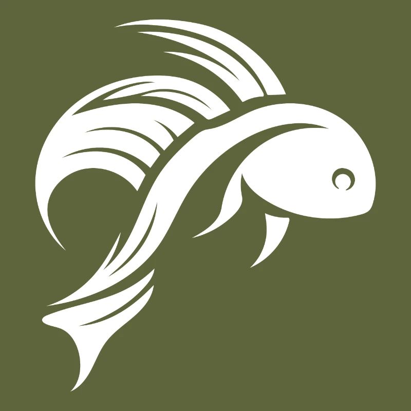 Tatouage de portrait de poisson de combat