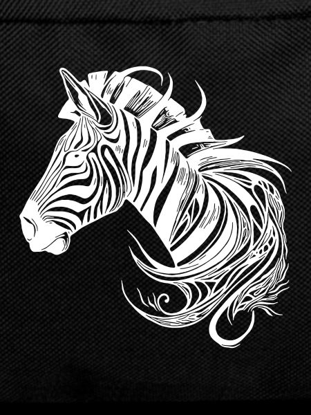 Wild Zebra Tattoo Style Lines
