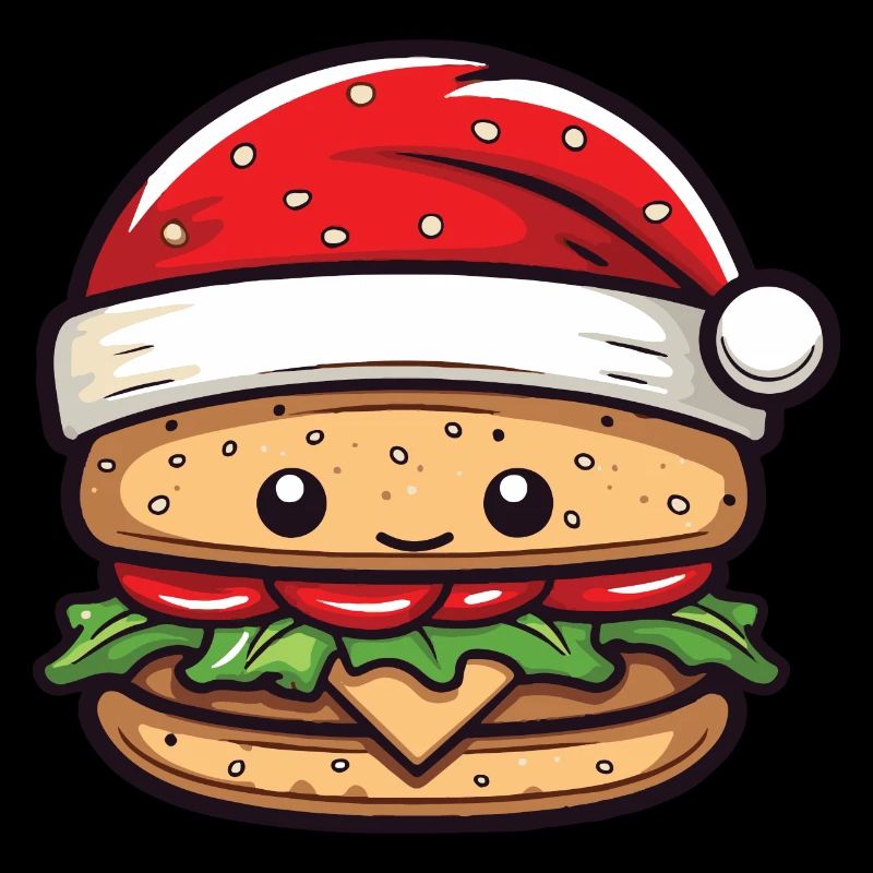 Burger Weihnachten Comic