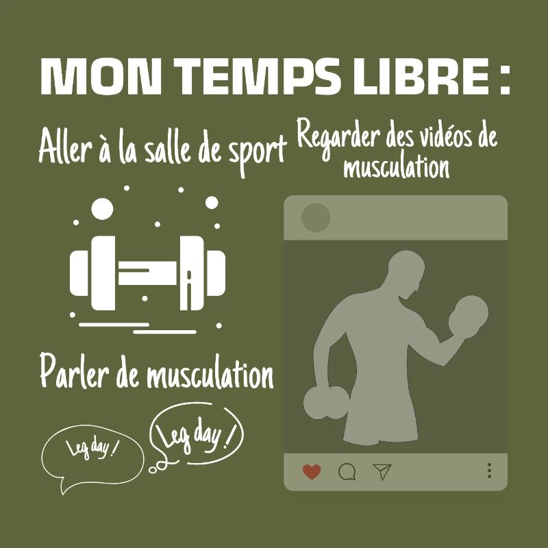 Mon temps libre : 100% muscu