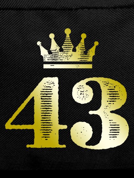 43 Number Crown Gold
