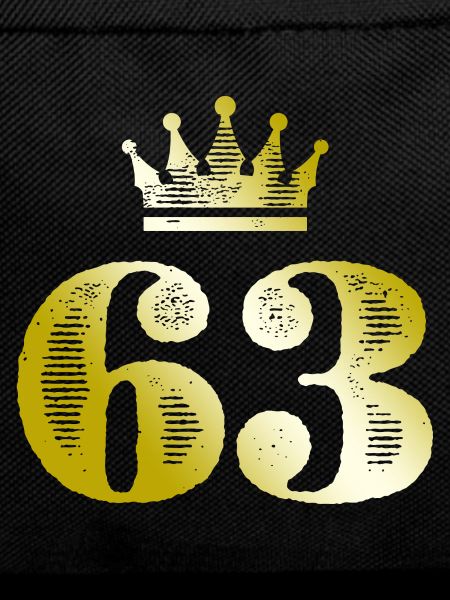63 Number Crown Gold