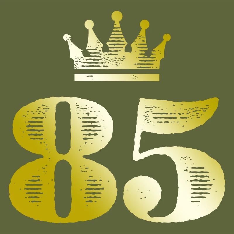 85 Number Crown Gold