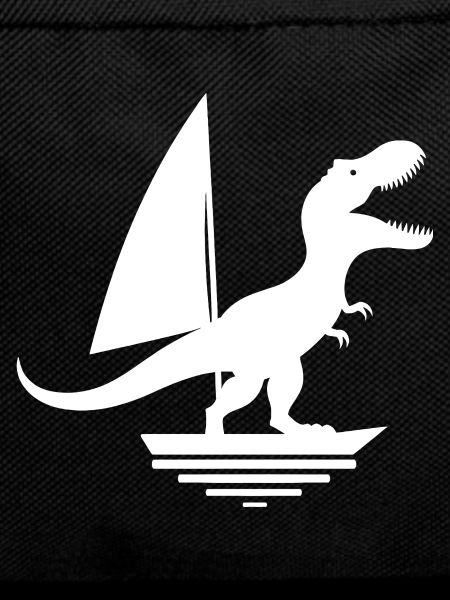 Dinosaur T-Rex Sailboat Silhouette