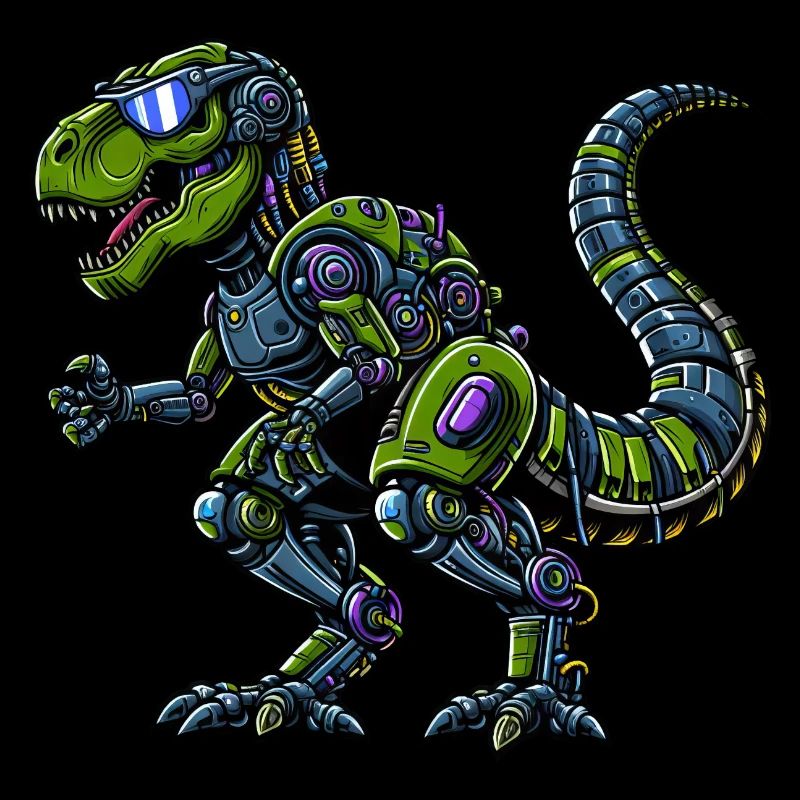 T-Rex Cyborg, Futuristic Dinosaur