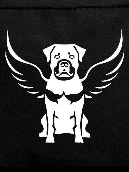 Rottweiler Angel Wing Silhouette