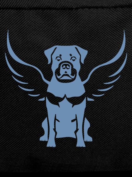 Rottweiler Angel Wing Silhouette