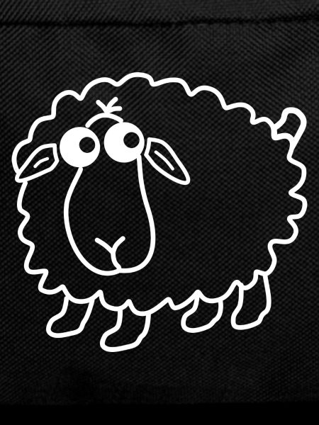 Sheep - white contour