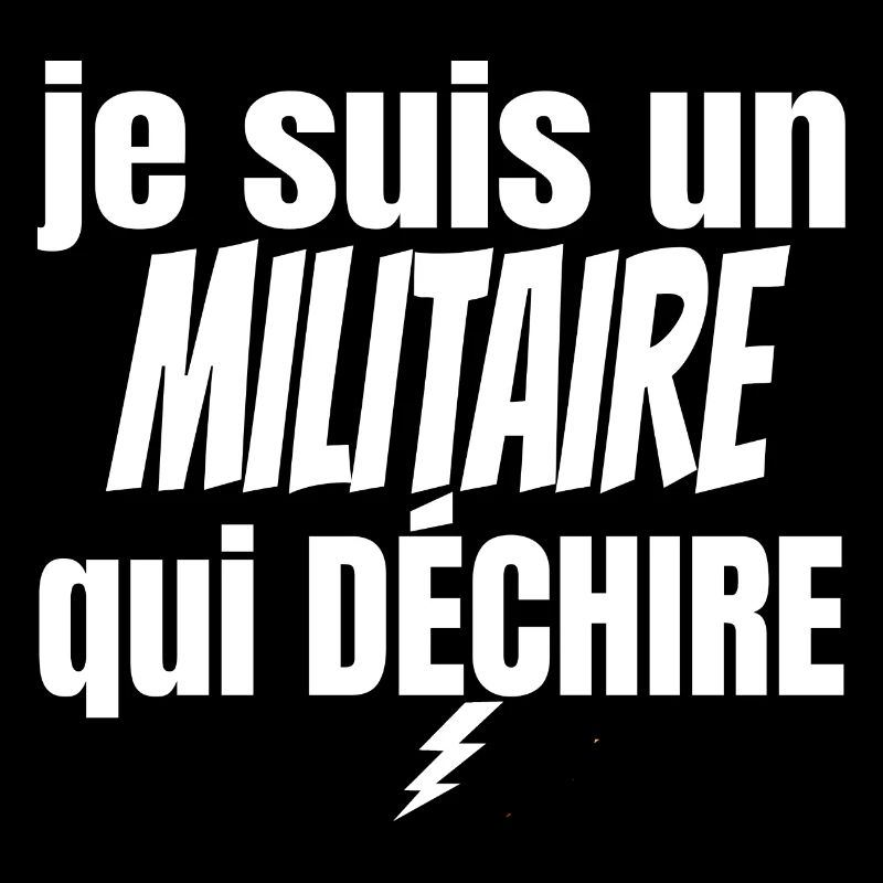 militaire qui déchire