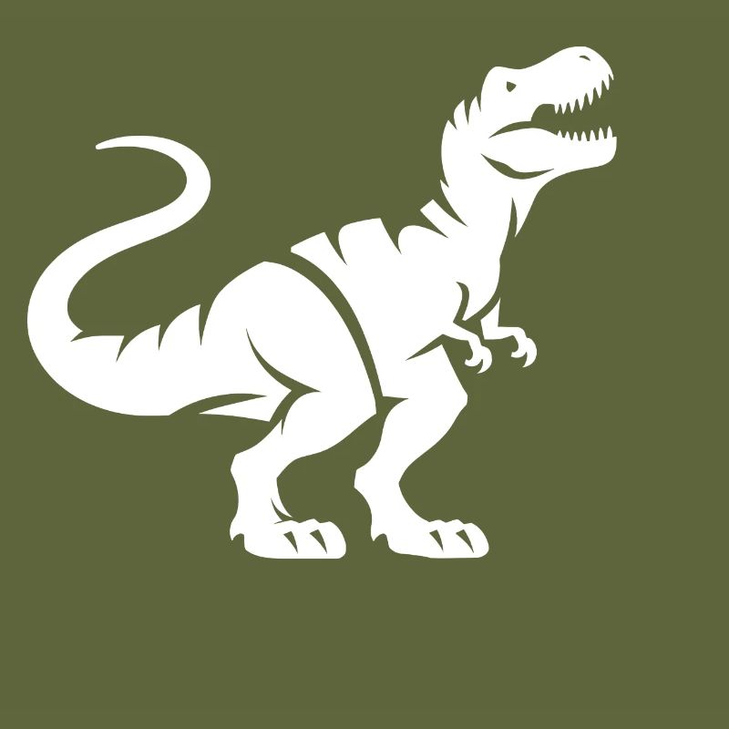 Dino T-Rex Silhouette Minimalist Design
