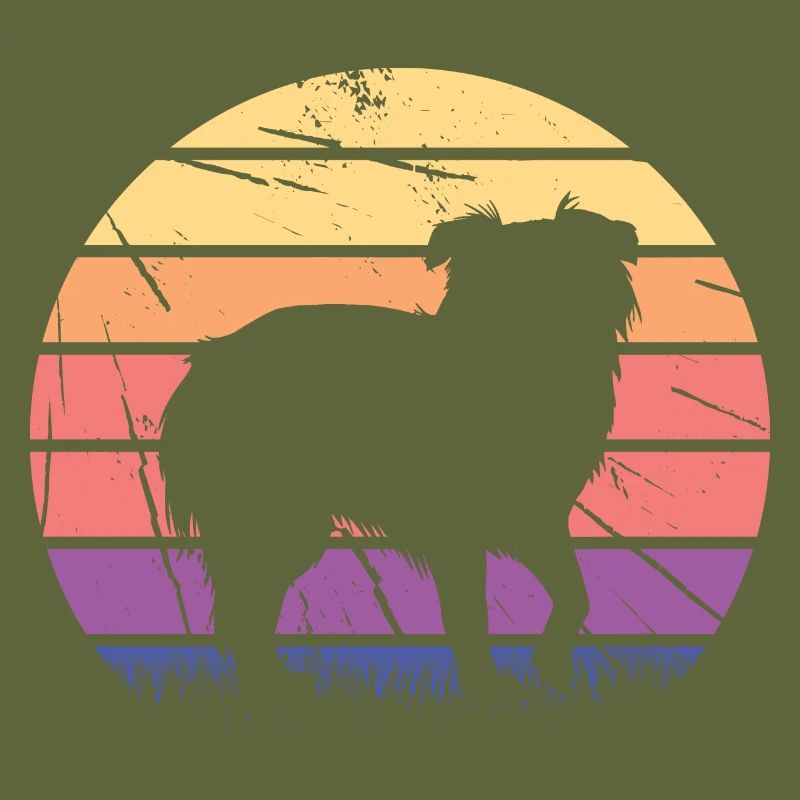 Retro Australian Shepherd