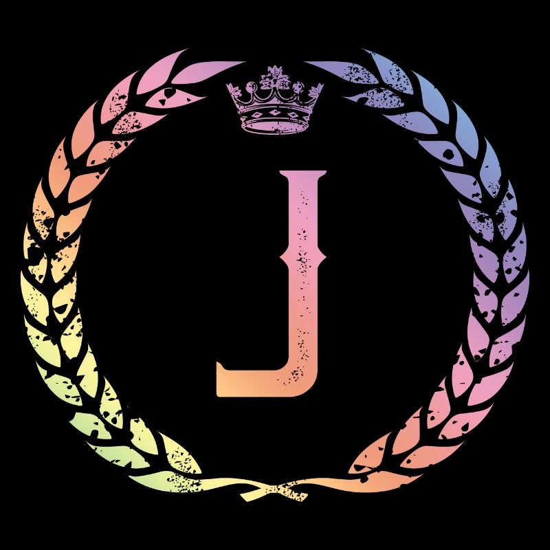 J letter wreath
