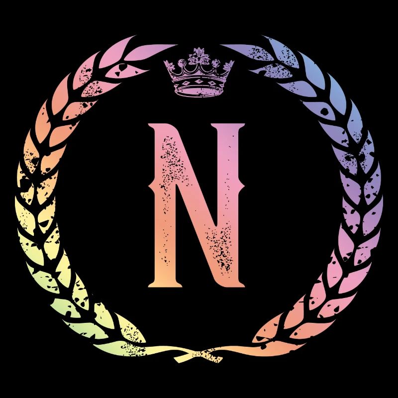N letter wreath