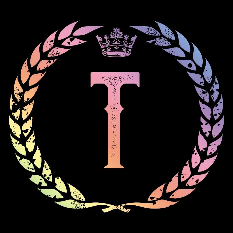 T letter wreath