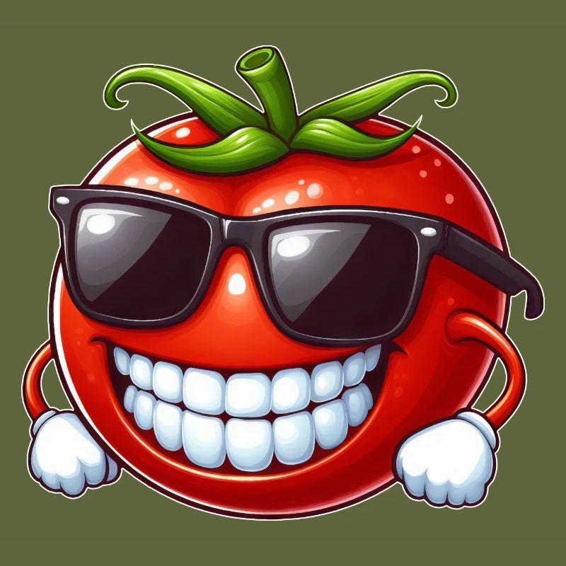 Cool Tomato Sunglasses Red Fruit Funny