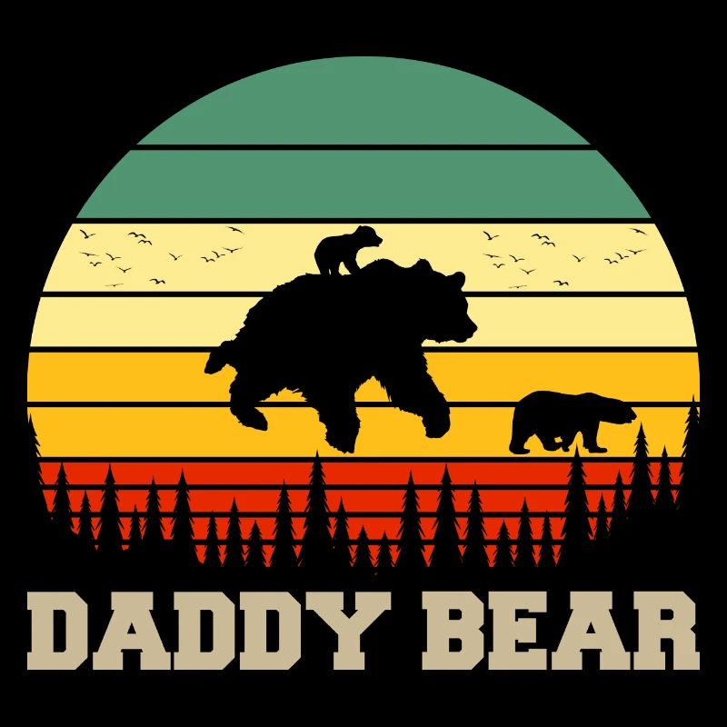 Daddy Bear climb the Mountain in Forest der Bär