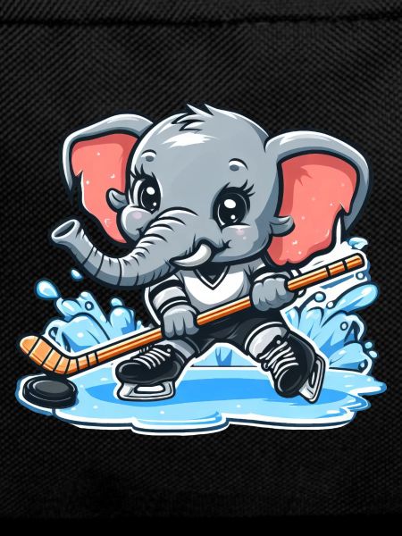 Elefant als Eishockeyspieler