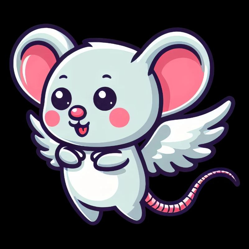 Souris céleste : Rongeur mignon avec