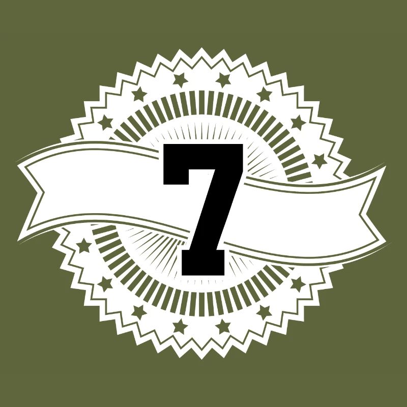 7 Number Emblem