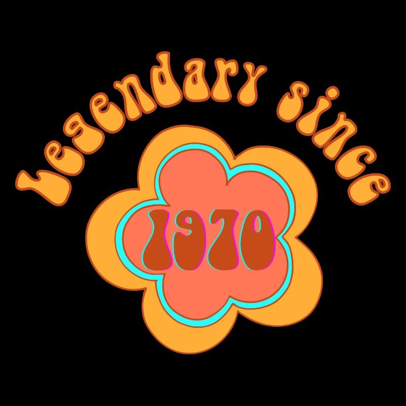 Legendary since 1970 Birthday Retro