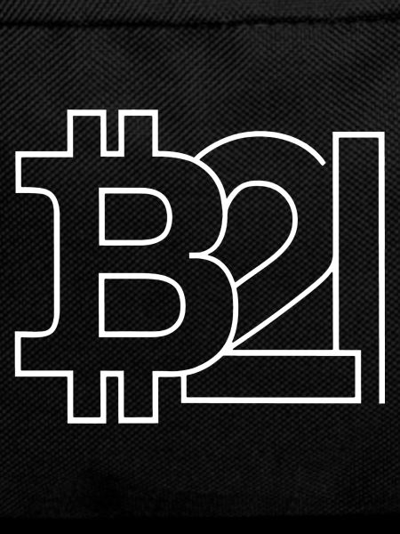 Bitcoin Silhouette Taschenformat