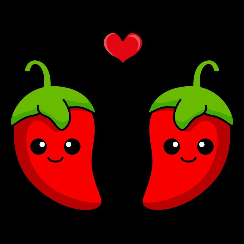 Chilli Paar Liebe Comic