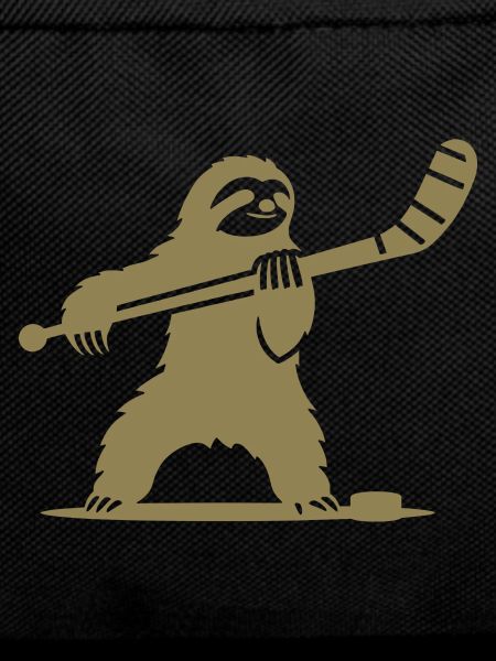 Sloth Ice Hockey Silhouette