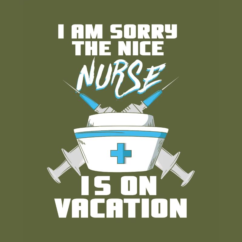 Die nette Krankenschwester hat Urlaub