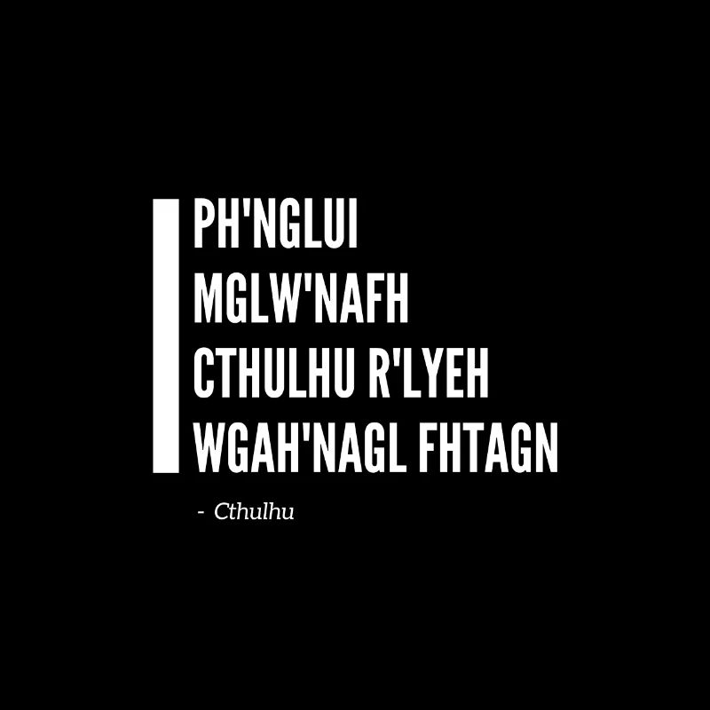 Cthulhu Ruf Lovecraft PH'NGLUI