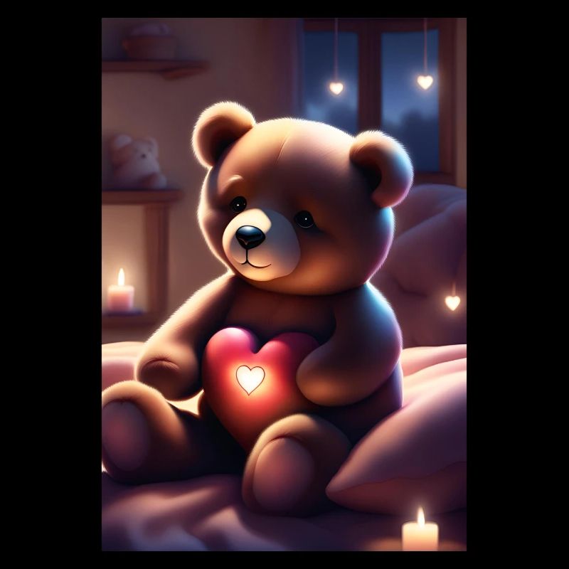 Teddybär mit Herz