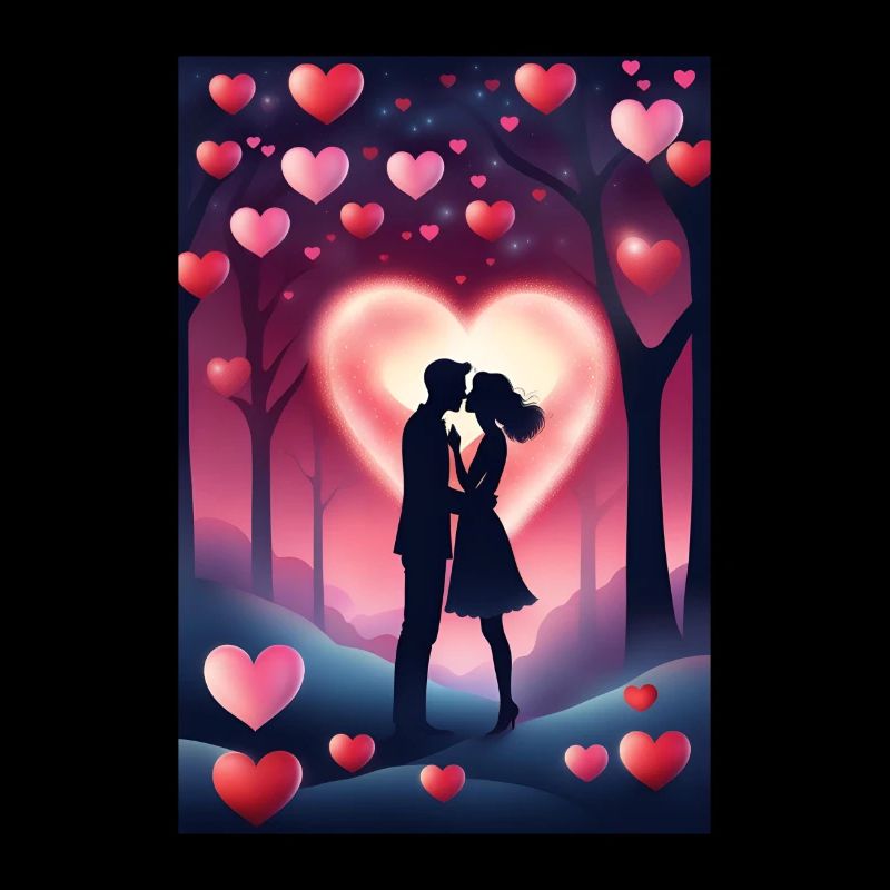 Kuss zum Valentinstag
