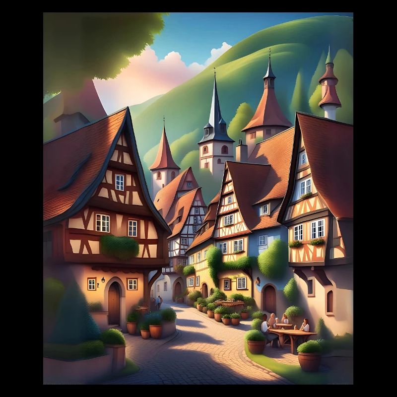 Old town in Switzerland