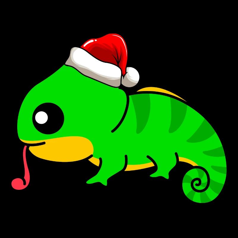 Caméléon Comic Christmas