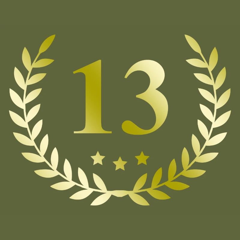 13 Number wreath