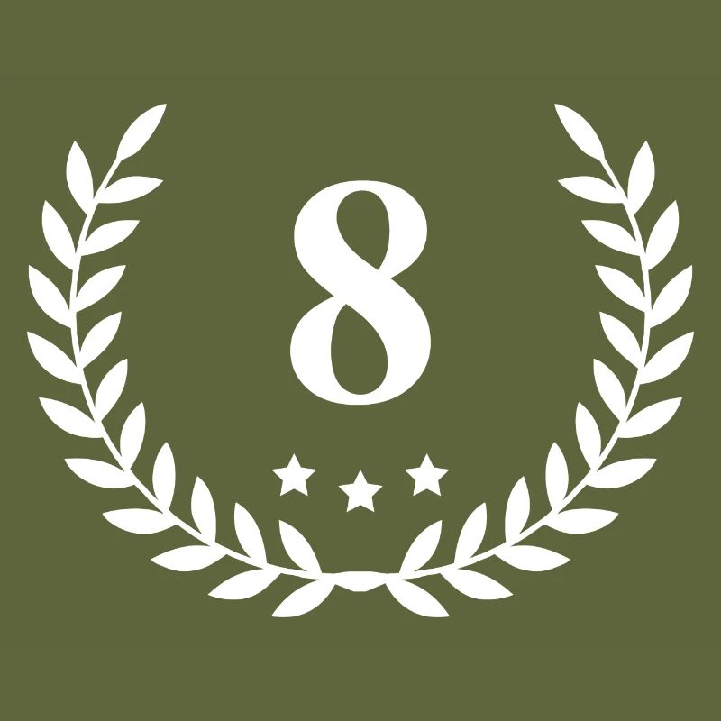8 Number Wreath