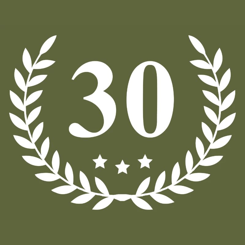 30 Number wreath