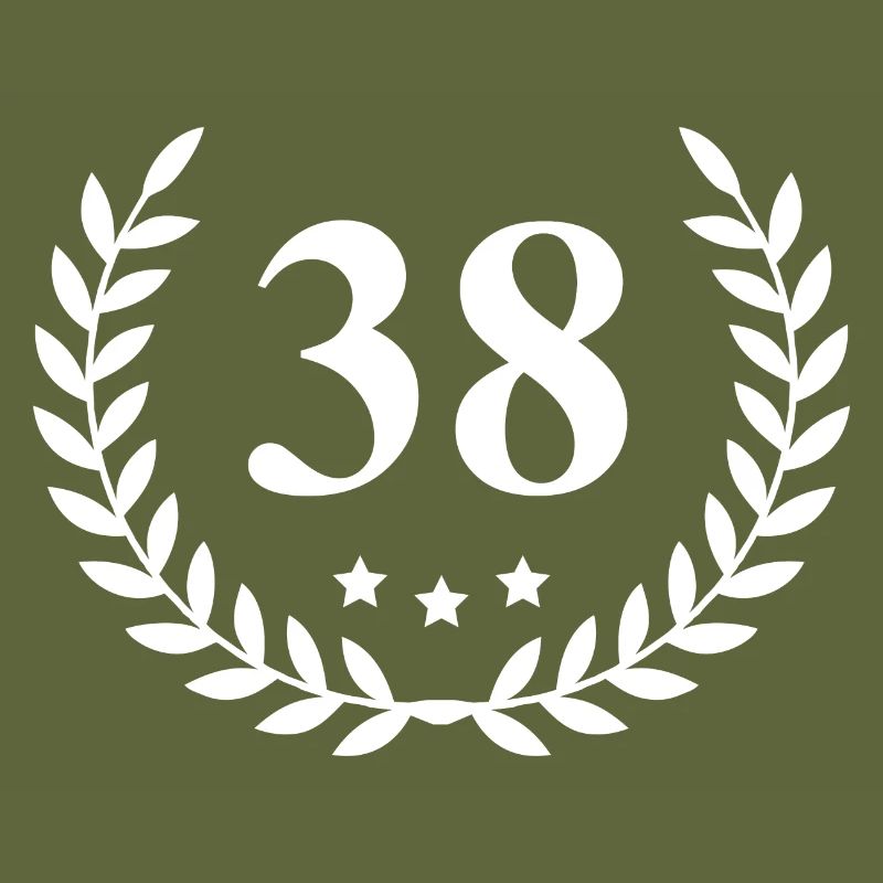 38 Number wreath