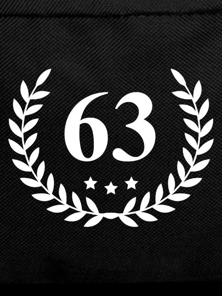 63 Number wreath