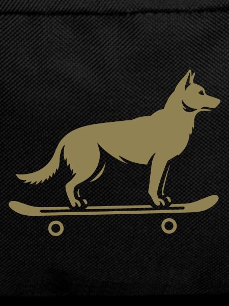 Dog Shepherd Skateboard Skateboarder