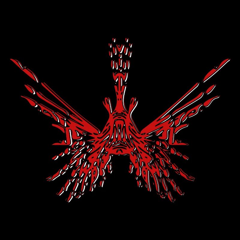 Dangerously beautiful lionfish