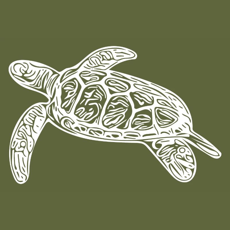 Small floating turtle