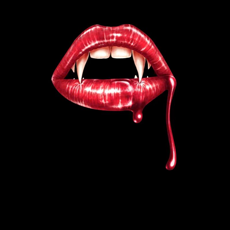 Gothic Vampire Halloween Lips Trick Or Treat Gift